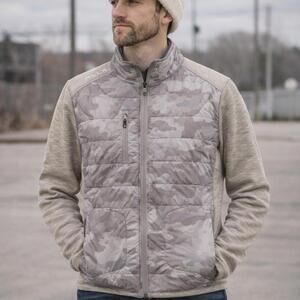 RLX Ralph Lauren Quilted Camo Jacket Full Zip Performance Layer Men’s L